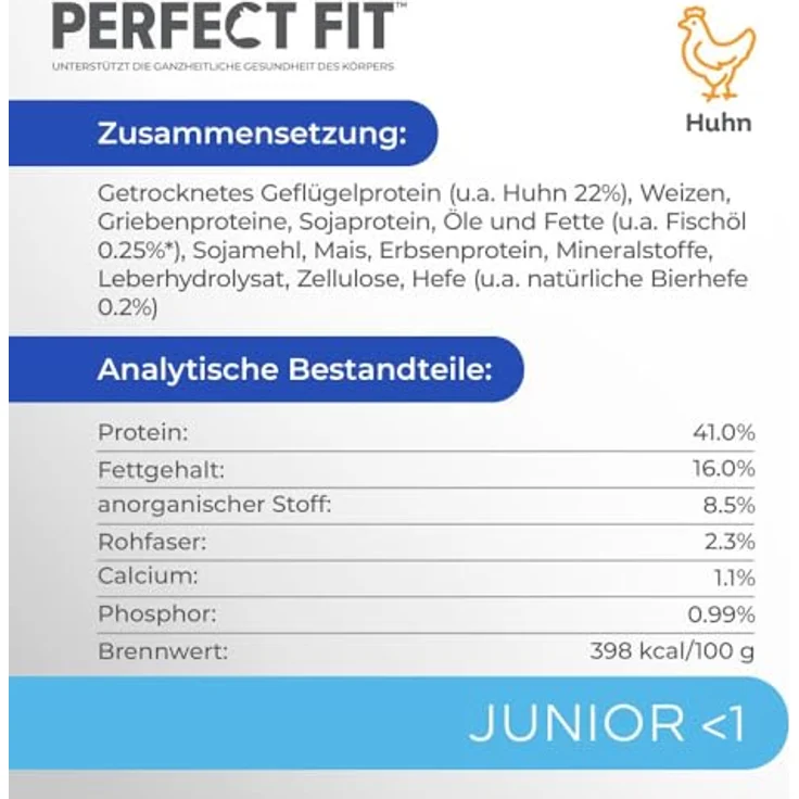 Perfect Fit Junior Trockenfutter für junge Katzen unter 1 Jahr - Huhn, 7 kg, gesunde Haut & Fell, unterstützt die Verdauung und Harnwege – Bild 5