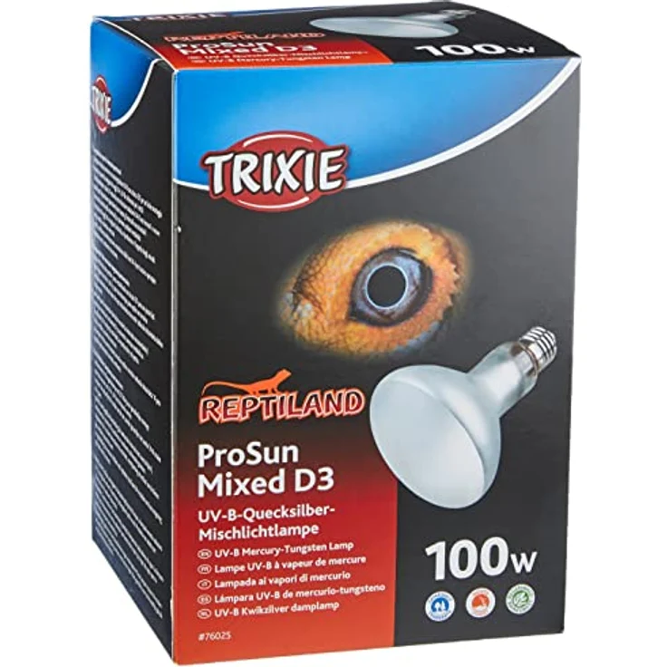 Trixie ProSun Mixed D3, UV~B Lampe, selbststartend, optimal für Reptilienbestrahlung, 100 W, ø 95 × 130 mm – Bild 3