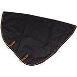 Kerbl Bucas Irish Combi Neck 125/S, Halsteil für Pferdedecken, wasserdicht und atmungsaktiv, black/gold, 50g Füllung