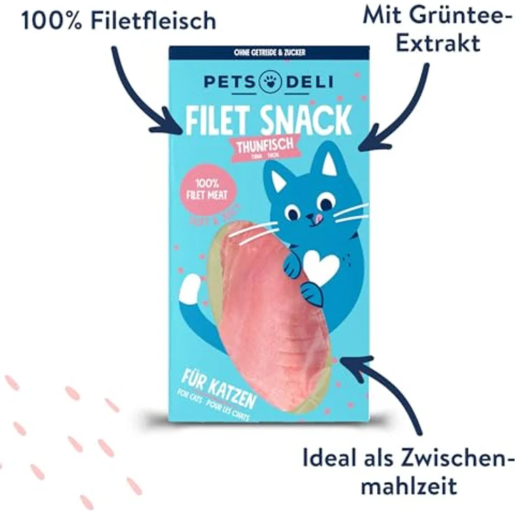 Pets Deli Bundle für Katzen, Suppensnack & Filetsnack Thunfisch, 780g - Reich an Omega-3-Fettsäuren, ohne Zusatzstoffe, unterstützt Immunsystem und Verdauung – Bild 4