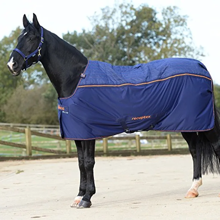 Bucas Recuptex Therapiedecke, Rückenlänge 155 cm, navy/orange