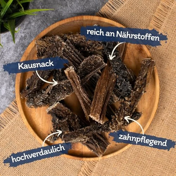 Lyra Pet® Lammpansen getrocknet, 1 kg natürlicher Kausnack für Hunde, proteinreich und gut verträglich – Bild 2