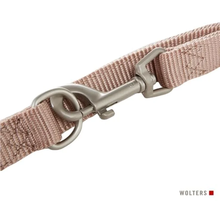Wolters Professional Führleine extralang, verstellbare Hundeleine aus robustem Nylon, elfenbein L – Bild 4
