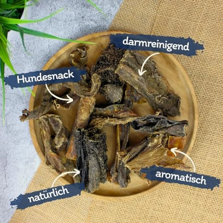 Lyra Pet® Rinderpansen klein, 5 kg getrockneter Naturkausnack für Hunde, proteinreich und gut verträglich, ideal für Welpen und ältere Hunde – Bild 2