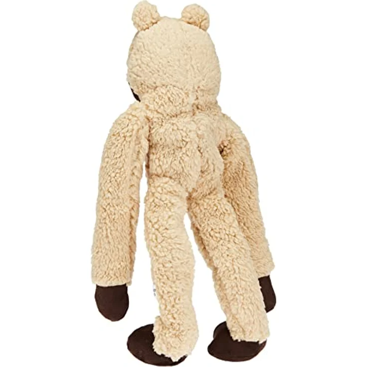 All for Paws Kuschelfloppers, Hundespielzeug aus weichem Wildlederimitat und Lammplüsch mit Quietscher und verknotetem Seil – Bild 2