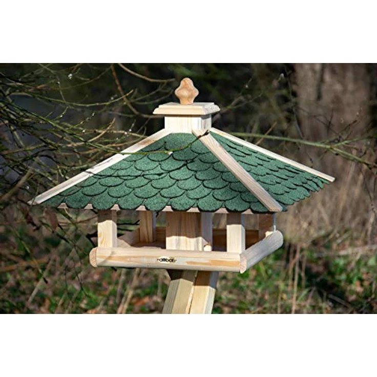 dobar 98540FSCe Klassisches Vogelhaus aus Holz, groß XL, 54 x 54 x 38 cm – Bild 6