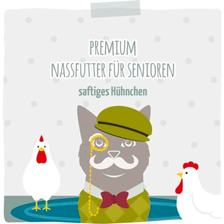 MjAMjAM Quetschie Senior, Katzen-Nassfutter mit saftigem Hühnchen, 12x125g, ohne Getreide – Bild 5