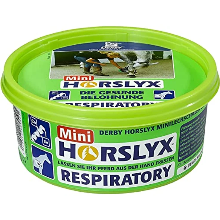 PFIFF Mini Horslyx Leckmasse Respiratory, Pferde Nahrungsergänzung für gesunde Atemwege, 650g – Bild 1