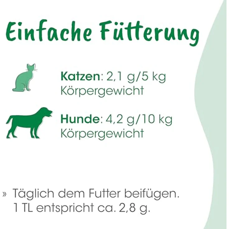 cdVet Fell & Haut Vital, Ergänzungsfuttermittel für Hunde und Katzen zur Unterstützung bei Fell- und Hautproblemen, 750 g – Bild 6