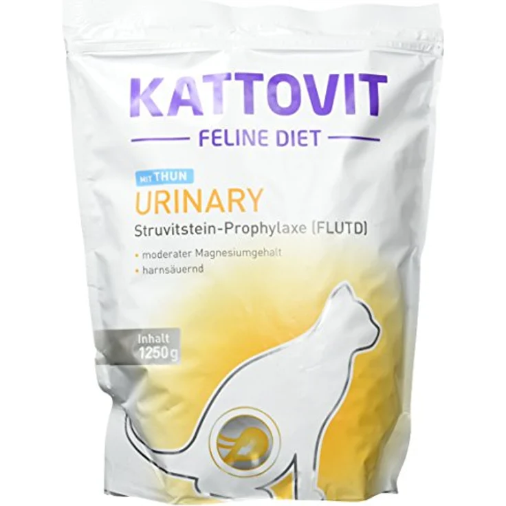 Kattovit Cat Diet Urinary Thunfisch, Katzen-Trockenfutter mit 34% Rohprotein, 1250g – Bild 1