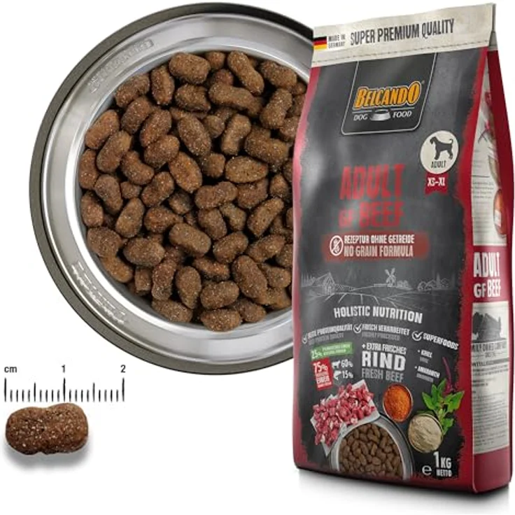 BELCANDO Adult GF Beef, getreidefreies Hundefutter mit 40 % frischem Rind, 12,5 kg, Alleinfuttermittel für ausgewachsene Hunde ab 1 Jahr – Bild 3