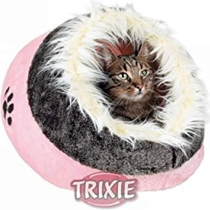 Trixie Kuschelhöhle Minou rosa/grau – Bild 4