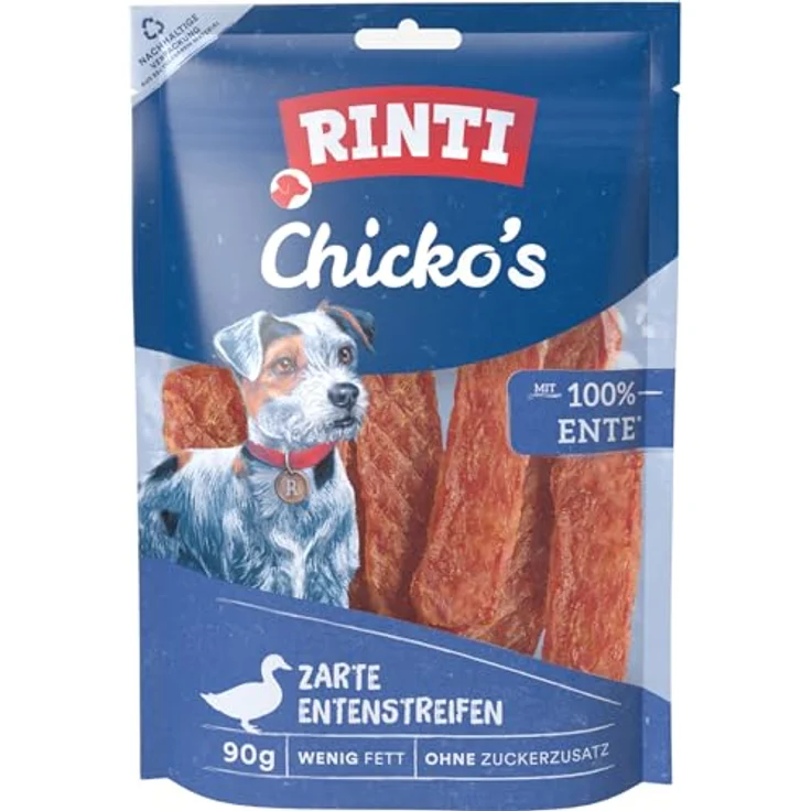 Rinti RINTI Chicko Ente, 100% Entenfilet, luftgetrocknet, 12 x 90 g