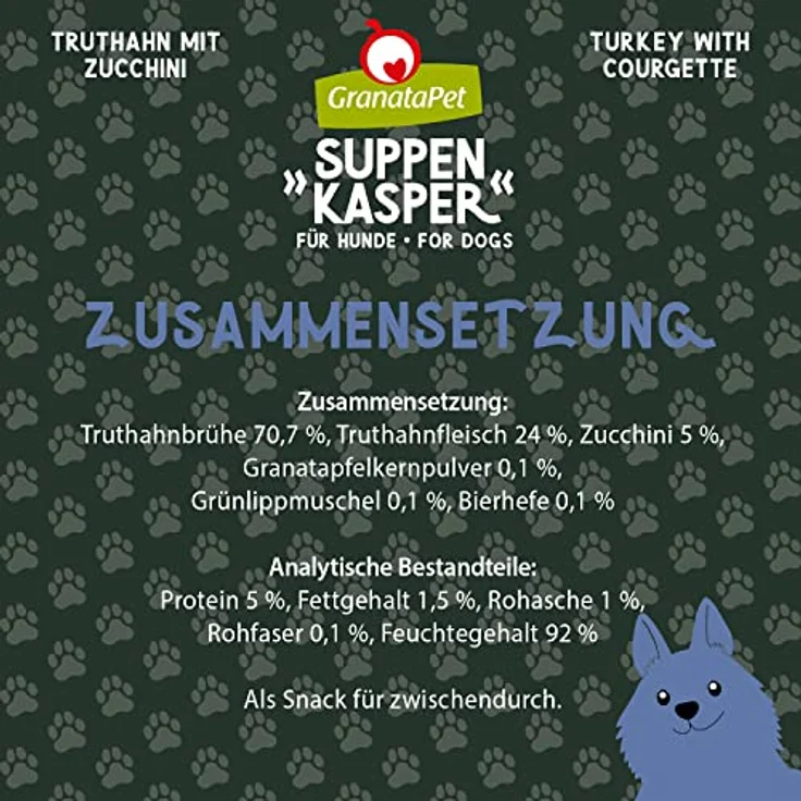 GranataPet Suppenkasper Multipack, Hunde-Nassfutter, 6x140g – Bild 6