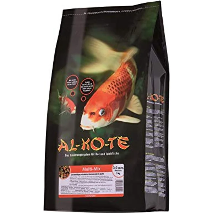 AL-KO-TE Multi-Mix Fischfutter, 3 mm Pellets, 3 kg, High-Premium mit Spirulina und Paprika zur Farbintensivierung – Bild 3