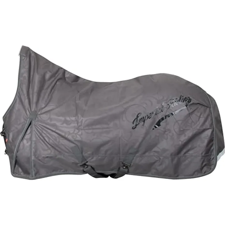 Imperial Riding Outdoordecke IRH Super-Dry 200 g, wasserdicht & atmungsaktiv, 600D Polyester, robuste Winterdecke für Pferde, elegantes Design, Farbe Tornado, Größe 115