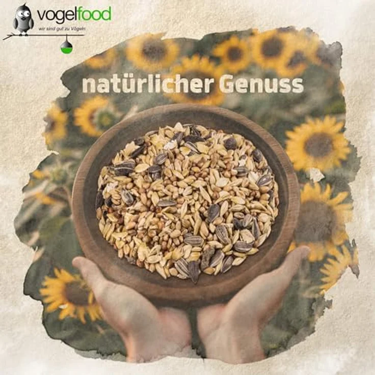 Samore Vogelfood 25 kg Streufutter für Wildvögel, ganzjähriges Premiumfutter mit Sorgumhirse, Sonnenblumenkerne und Hafer – Bild 5