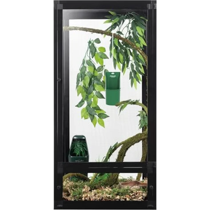 REPTI ZOO Reptizoo Futterschale mit Saugnapf, praktisches Terrarien-Zubehör für baumbewohnende Tiere, inkl. Kette und Wasserabflusslöchern – Bild 5