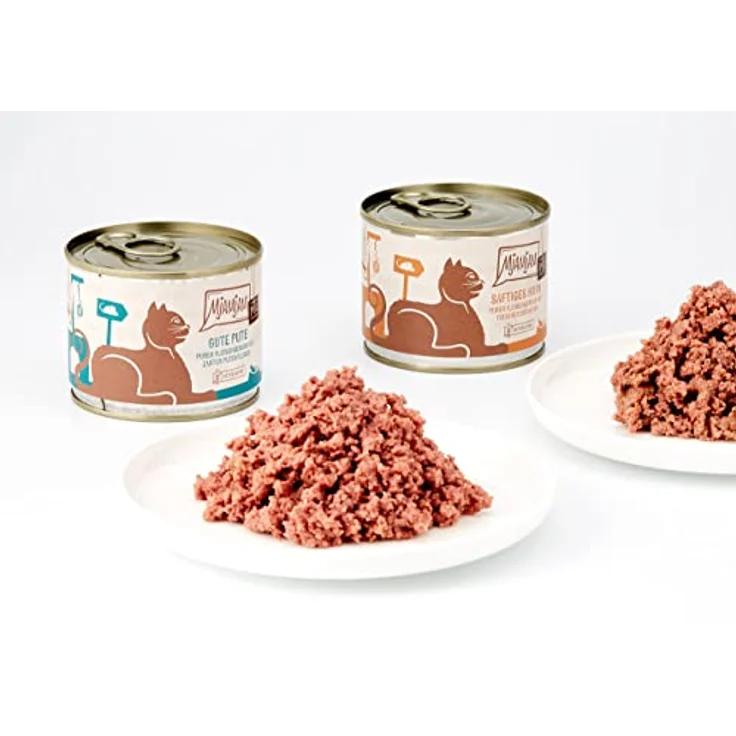 MjAMjAM Premium Nassfutter für Katzen - Mixpaket V - 6 x 200 g, getreidefrei mit 71% Fleischanteil, Monoprotein – Bild 2