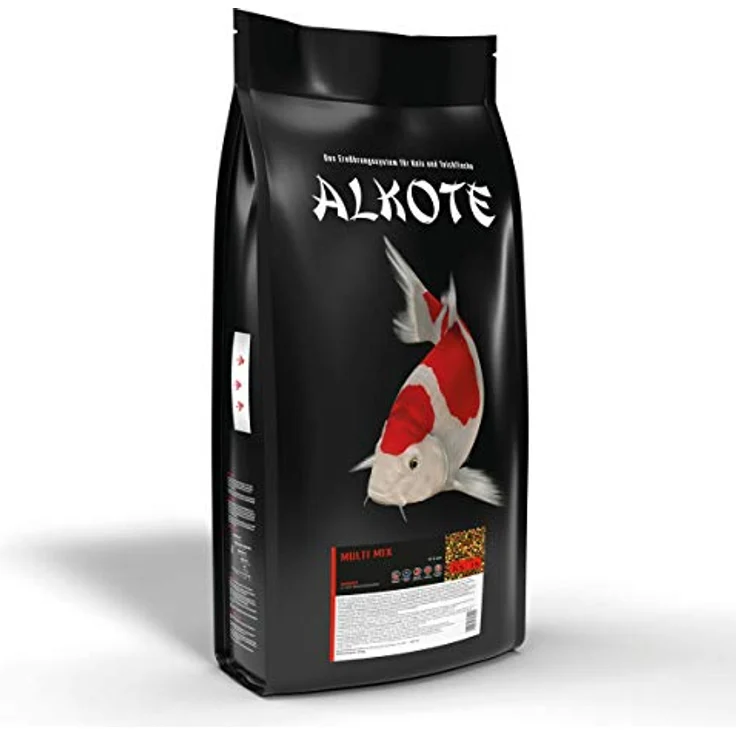 AL-KO-TE 1-Jahreszeitenfutter für Kois, Sommermonate, schwimmende Pellets 6 mm, Multi Mix, 9 kg, für Koi ab 30 cm, mit Spirulina und Paprika – Bild 1