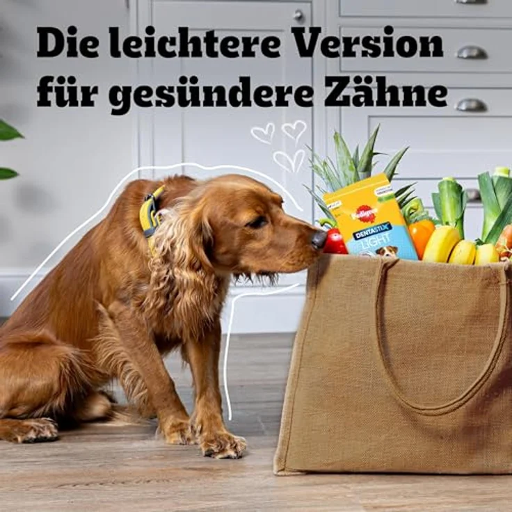 Pedigree Dentastix Light, Zahnpflege Snack für mittelgroße Hunde (10 - 25 kg), kalorienreduziert, mit natürlichem Truthahn, Multipack (168 Stück) – Bild 7