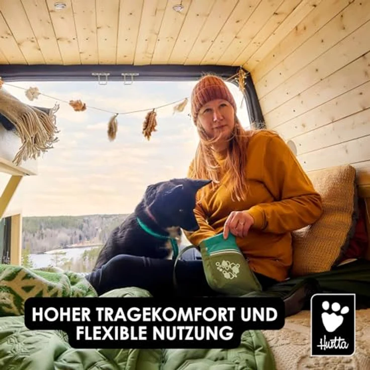 Hurtta Leckerlibeutel ECO, Futterbeutel mit Magnetverschluss, abnehmbarer Leckerlitasche für Hunde, 100% recycelte Materialien, BlackberryMix, maximales Füllvolumen 7 dl – Bild 5