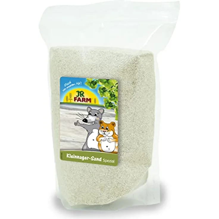 JR FARM Kleinnager-Sand Spezial 350g, sanfter Pflege-Sand mit sepiahaltigem Inhalt, Made in Germany