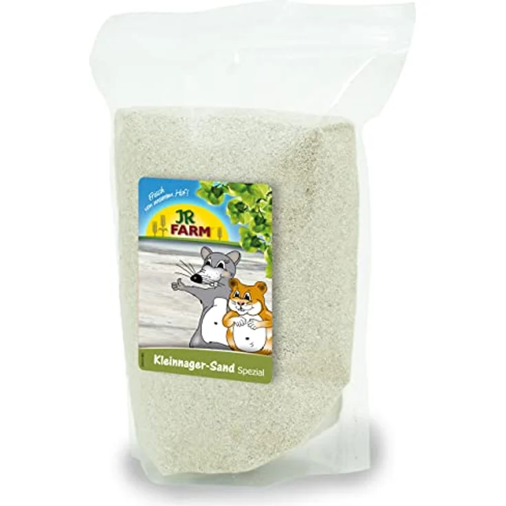 JR FARM Kleinnager-Sand Spezial 350g, sanfter Pflege-Sand mit sepiahaltigem Inhalt, Made in Germany – Bild 1