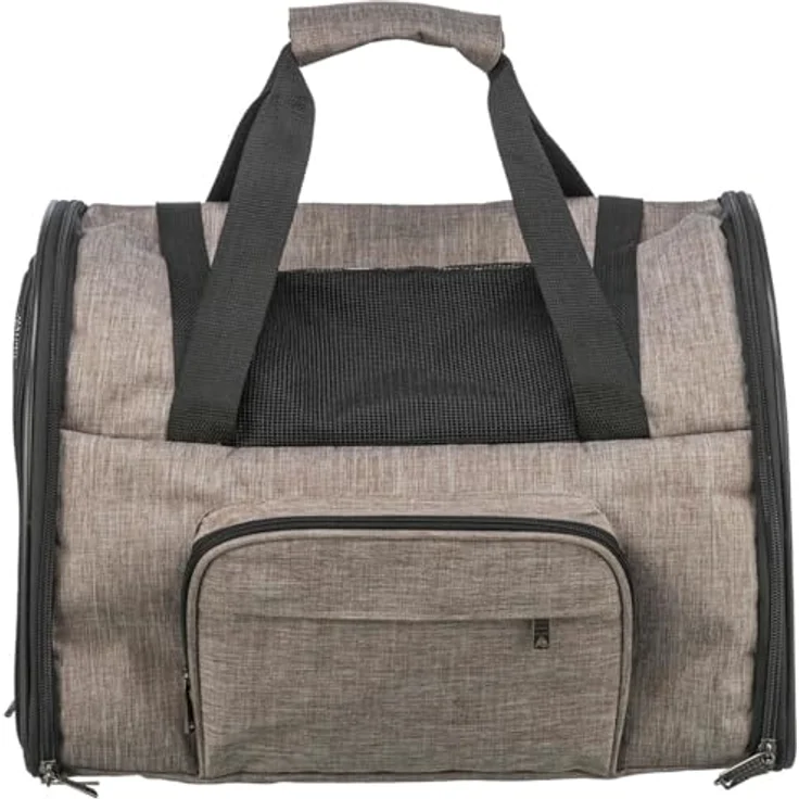 TRIXIE Hunde-Rucksack Shiva, flexibler Tiertransport mit Außentaschen, braun/beige, bis 8 kg – Bild 2