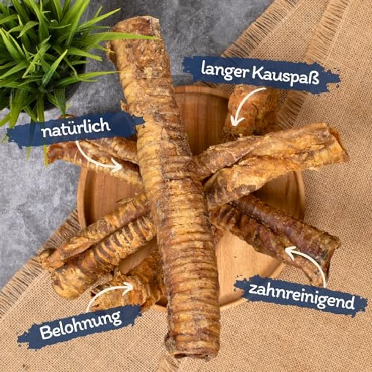 Lyra Pet® 10 kg Rinderstrossen groß getrocknet, natürlicher Kausnack für Hunde, eiweißreich und zahnreinigend – Bild 2