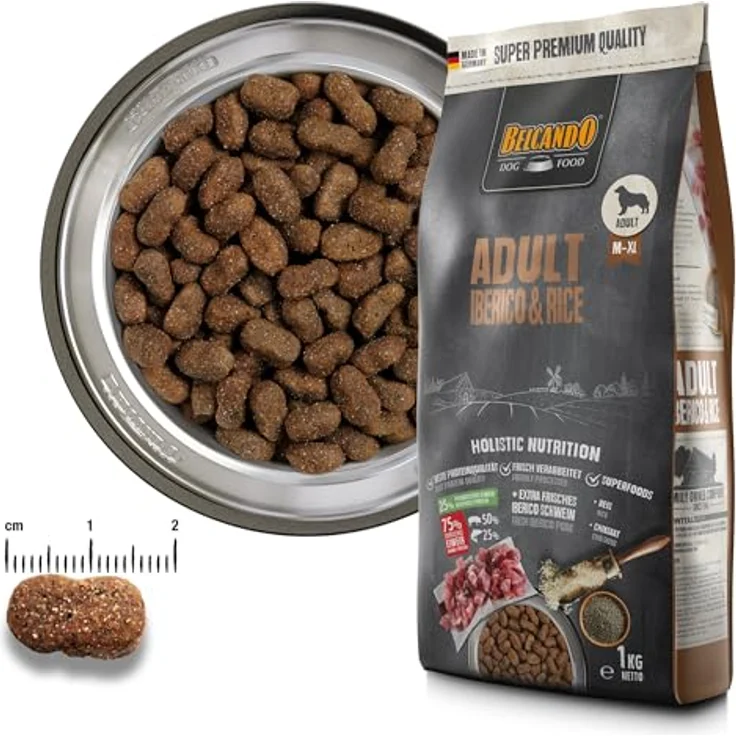 Belcando Adult Iberico und Rice, Hunde-Trockenfutter für alle Altersgruppen, 2x12,5kg – Bild 3