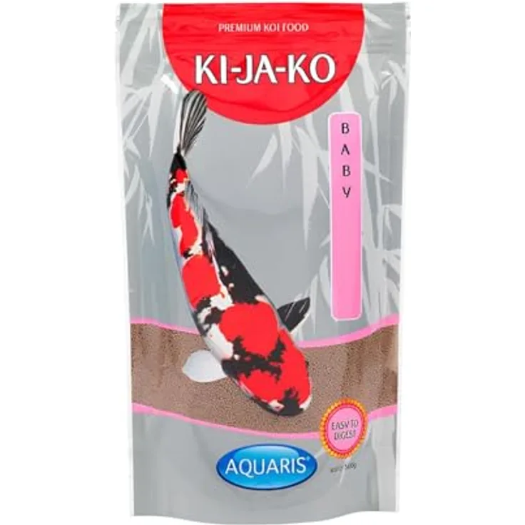 KI-JA-KO Baby Koi Futter, 500g / 2mm Pellets - Hoher Proteingehalt mit Präbiotika für gesundes Wachstum und optimale Verdauung