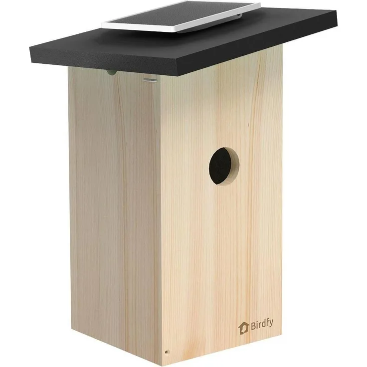 Netvue Vogelhaus Nistkasten mit 1080P HD-Kamera, solare Energiequelle, wetterfestes Design und Lüftungsfunktionen