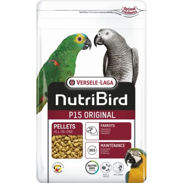 Versele-Laga NUTRIBIRD P15, Original Papageienfutter, 3 kg Beutel