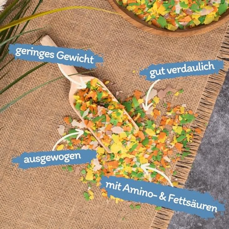 Lyra Pond® Multi Flakes Fischfutter, 2 x 10 L (2,48 kg) für Teichfische, proteinreiche Schwimmfunktion, ideal für Koi-Farben – Bild 2