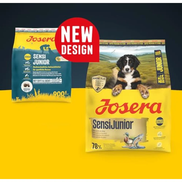 Josera SensiJunior mit Lachs & Ente, glutenfreies Premium Trockenfutter für sensitive Welpen, 3 kg, Immune Plus für intaktes Immunsystem – Bild 3