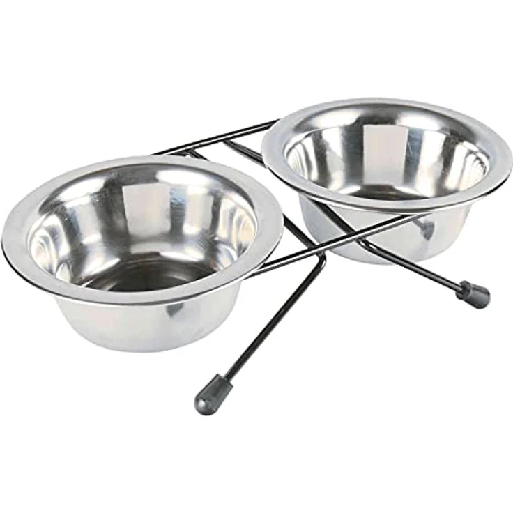 Trixie Napf-Set Eat on Feet 2 × 0,2 l/ø 10 cm – Bild 2