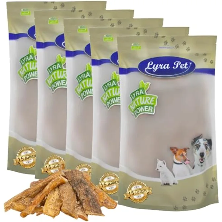 Lyra Pet® Rindernackensehnen, 5 kg Trockenkausnack für Hunde, naturbelassen und zahnreinigend, proteinreiche Belohnung