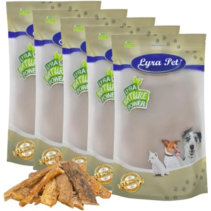 Lyra Pet® Rindernackensehnen, 5 kg Trockenkausnack für Hunde, naturbelassen und zahnreinigend, proteinreiche Belohnung – Bild 1