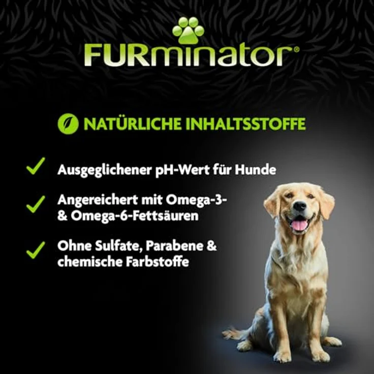 FURminator deShedding Hunde-Shampoo, Premium Shampoo mit Omega-3 und Omega-6, 473 ml – Bild 5