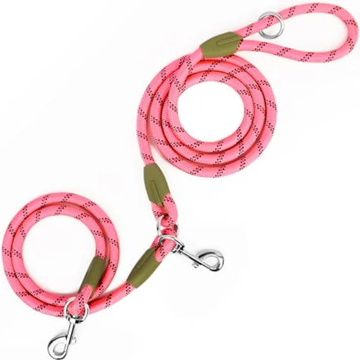 Eyleaf Hands Free Hundeleine 220cm, reflektierende Crossbody Leine aus wetterfestem Nylon für kleine, mittlere und große Hunde, ideal zum Gehen, Joggen und Laufen – Bild 2