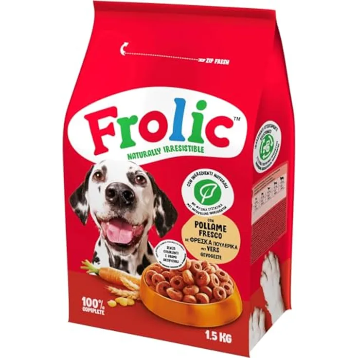FROLIC Beutel Geflügel, hochwertiges Kleintierfutter, 1x1,5kg, saftig-aromatisch und leicht dosierbar