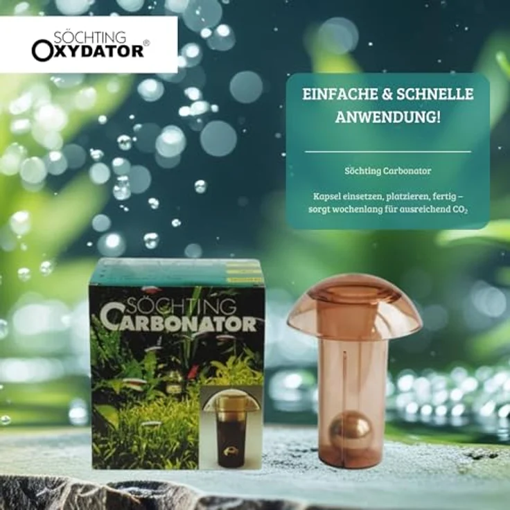 OTTO Söchting Carbonator, CO2-Versorgung für Aquarien bis 250 Liter, stromlos und wartungsfrei, inklusive Reagens für 2 Monate – Bild 3