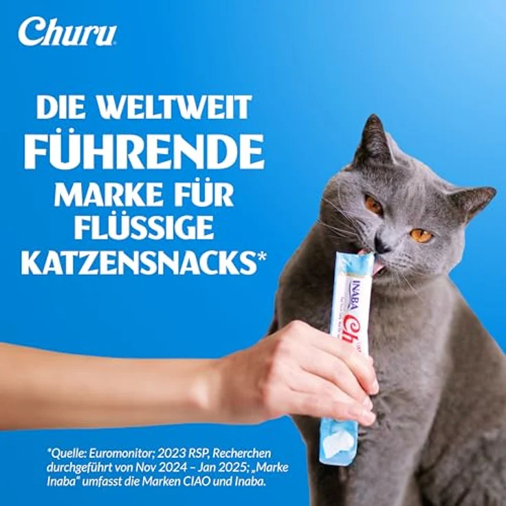 INABA Churu Katzenleckerlies, Variety Box mit Huhn, Getreidefrei, Zuckerfrei, Kalorienarm, 100% natürliches Fleisch, 50 x 14 g – Bild 2