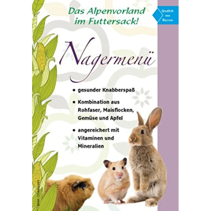 Agrobs Nagermenü 8 kg, Kleintierfutter mit verbesserter Rezeptur, angereichert mit Vitaminen und Mineralien, gesunder Knabberspaß