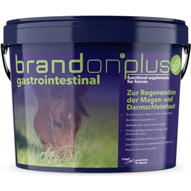 Brandon Plus Gastrointestinal, Pferdefutter für Pferde, unterstützt die Magendarmschleimhaut und das Immunsystem, 3 kg