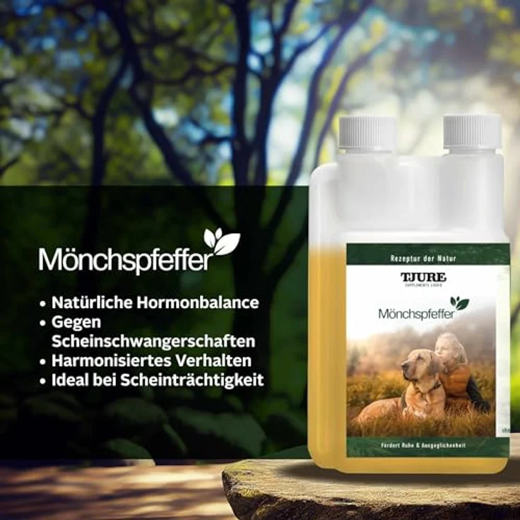 TJURE Mönchspfeffer Liquid 500ml, hormonelles Hundefutter zur Unterstützung des Hormonhaushalts ohne Zucker oder Alkohol – Bild 7