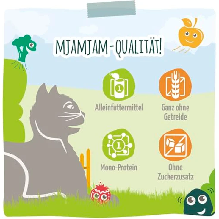 MjAMjAM Chicks und Friends Box, Katzen-Nassfutter mit 6 verschiedenen Sorten, 6x400g – Bild 5