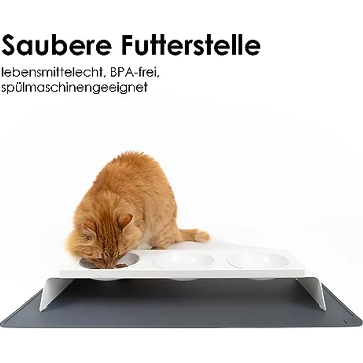LucyBalu® Square XL Silikon Napfunterlage, 65 x 29 cm, spülmaschinenfest, rutschfest, FDA-zertifiziert, Anthrazit – Bild 2