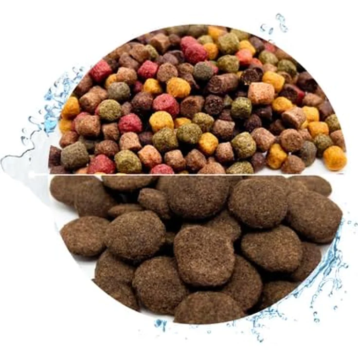 Warnick's Fischfutter Koifutter 8-Sorten-Mix, 6 mm Pellets für Koi, Goldfische & mehr, 15 kg + 1 kg Hanzam – Bild 1